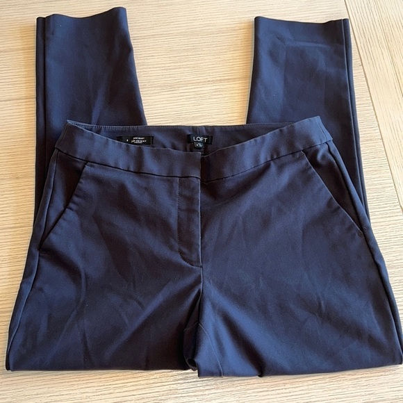 Loft High Waist Julie Skinny Cropped Trousers Women's Size 8 - Picture 1 of 7